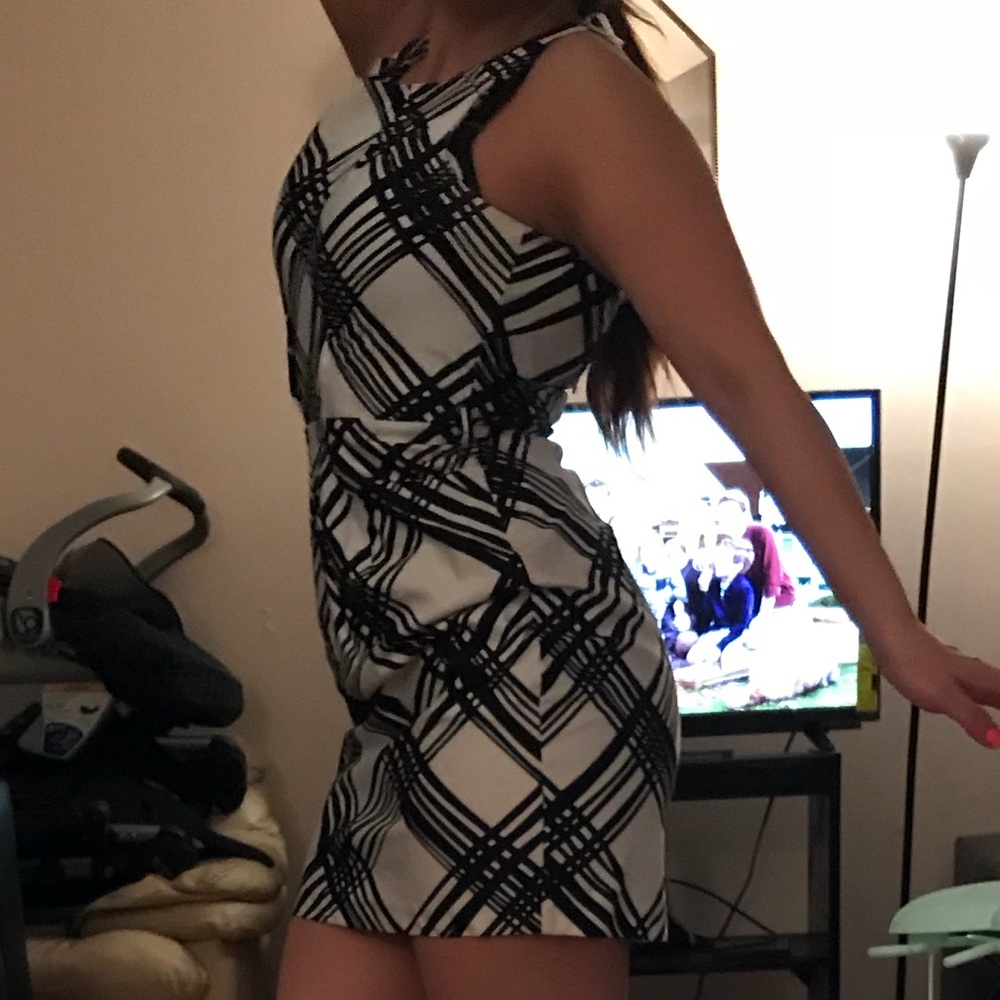 Black and white dress